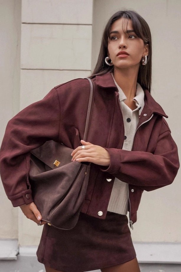 Emily - Women's Relaxed Coat with Ruching - photo 3