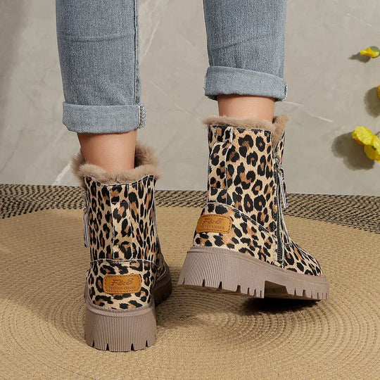 Emma - Women's Leopard Print Winter Boots - photo 3