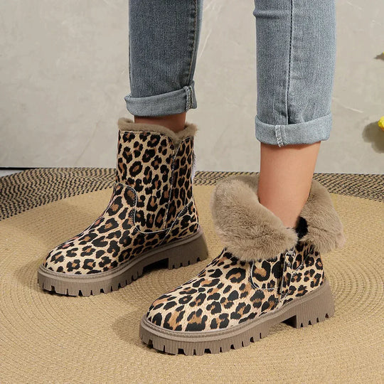 Emma - Women's Leopard Print Winter Boots - photo 4
