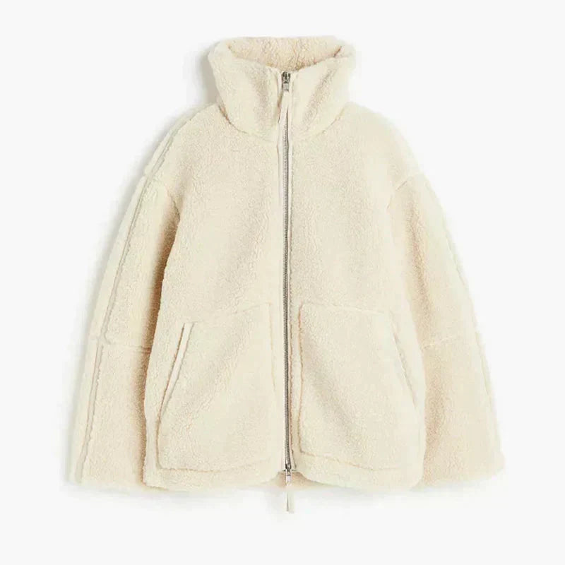 Etta-Rose - Women's Oversized Jacket in Fleece Lining - photo 6