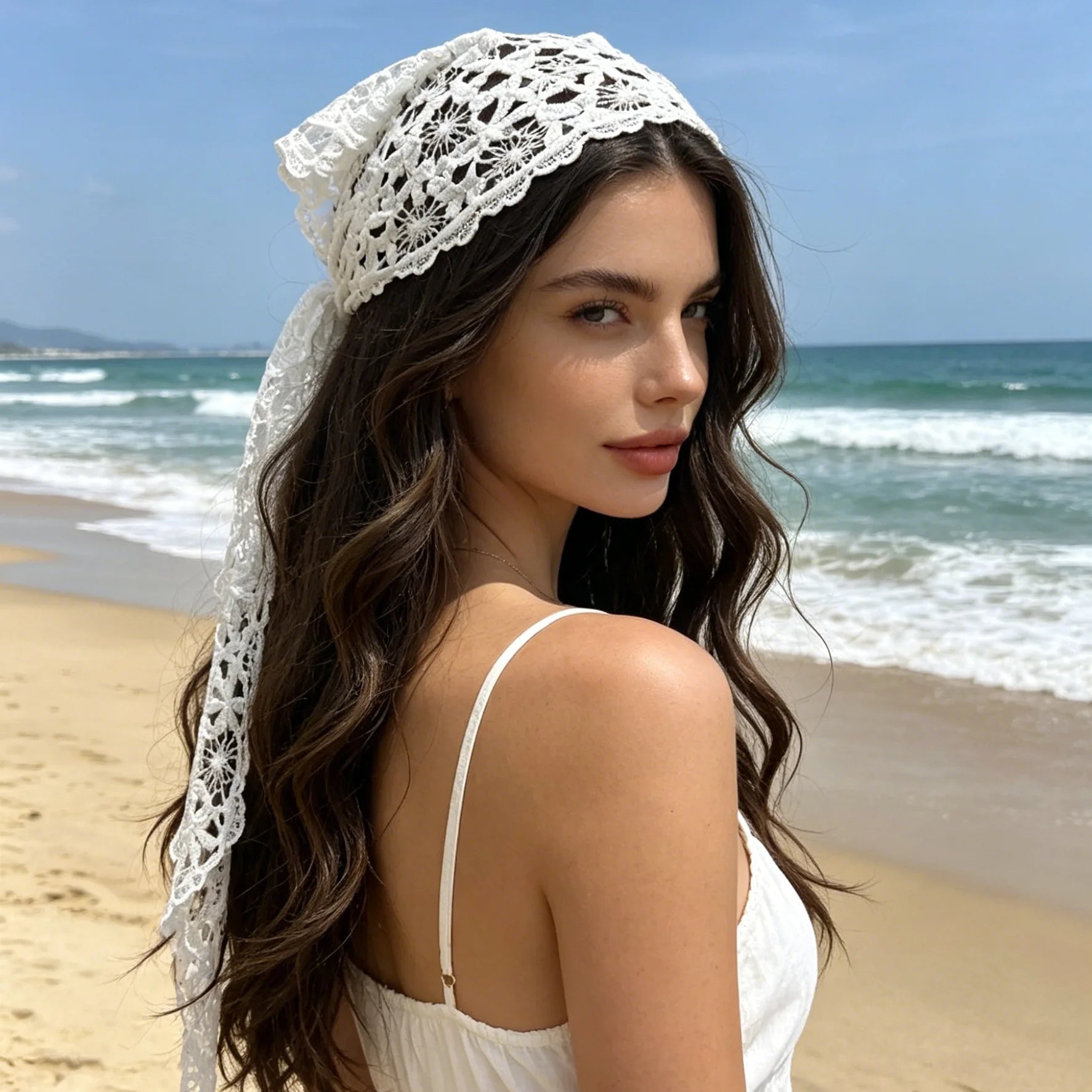 Evelina - Women's Flowing Scarf in Boho Print - photo 1