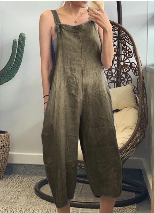 Ailani - Salopette Boho a gamba larga da donna (taglie forti disponibili)