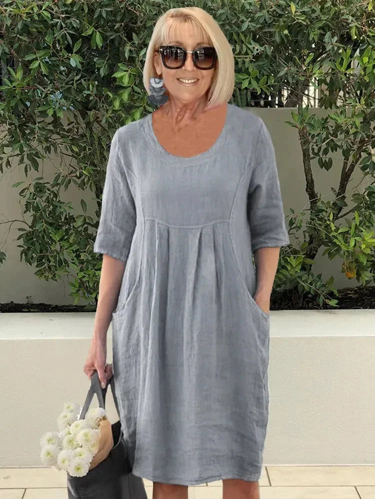 Women's Tunic Dress with Side Pockets