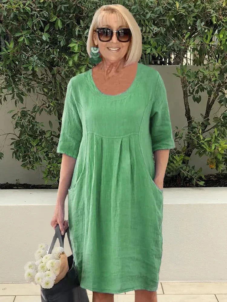 Women's Tunic Dress with Side Pockets