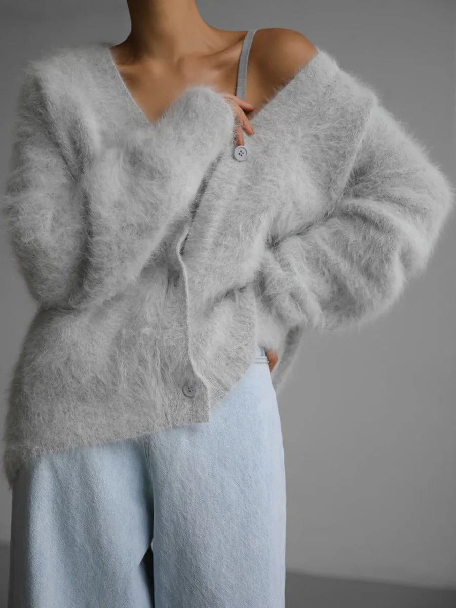 Faith - Women's Relaxed Cardigan in Knit - photo 7