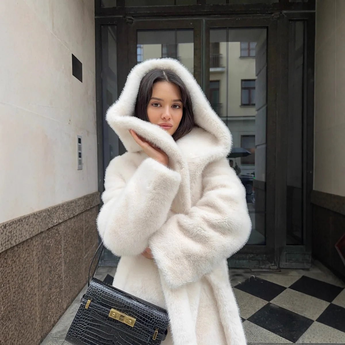 Farren - Women's Relaxed Coat with Hood - photo 6
