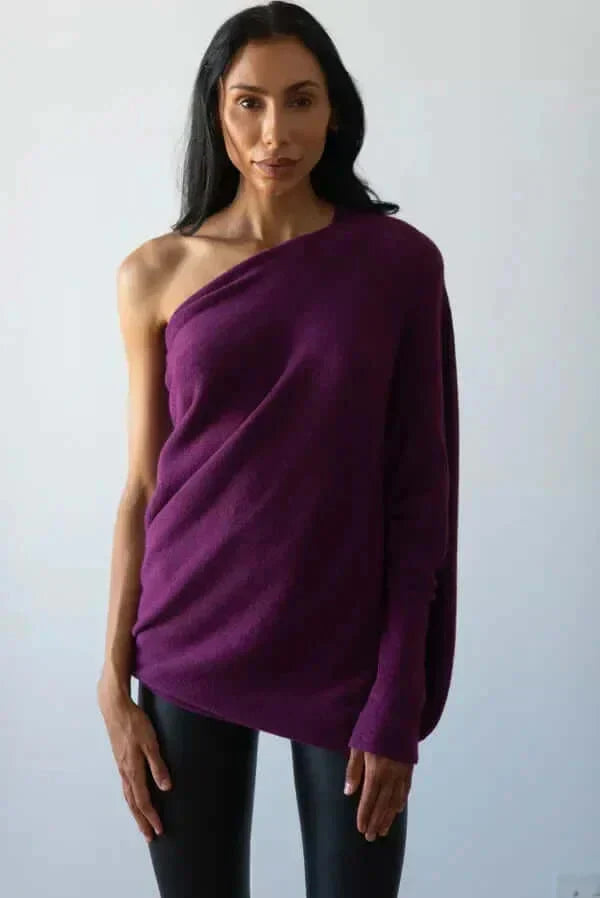 Audrey - Pull en tricot coupe décontractée pour femme