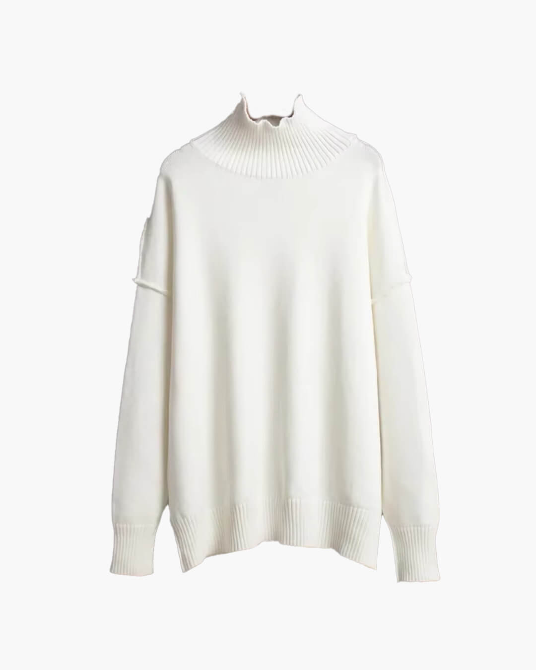 Flora - Women's Jumper in Knit with Roll Neck - photo 10