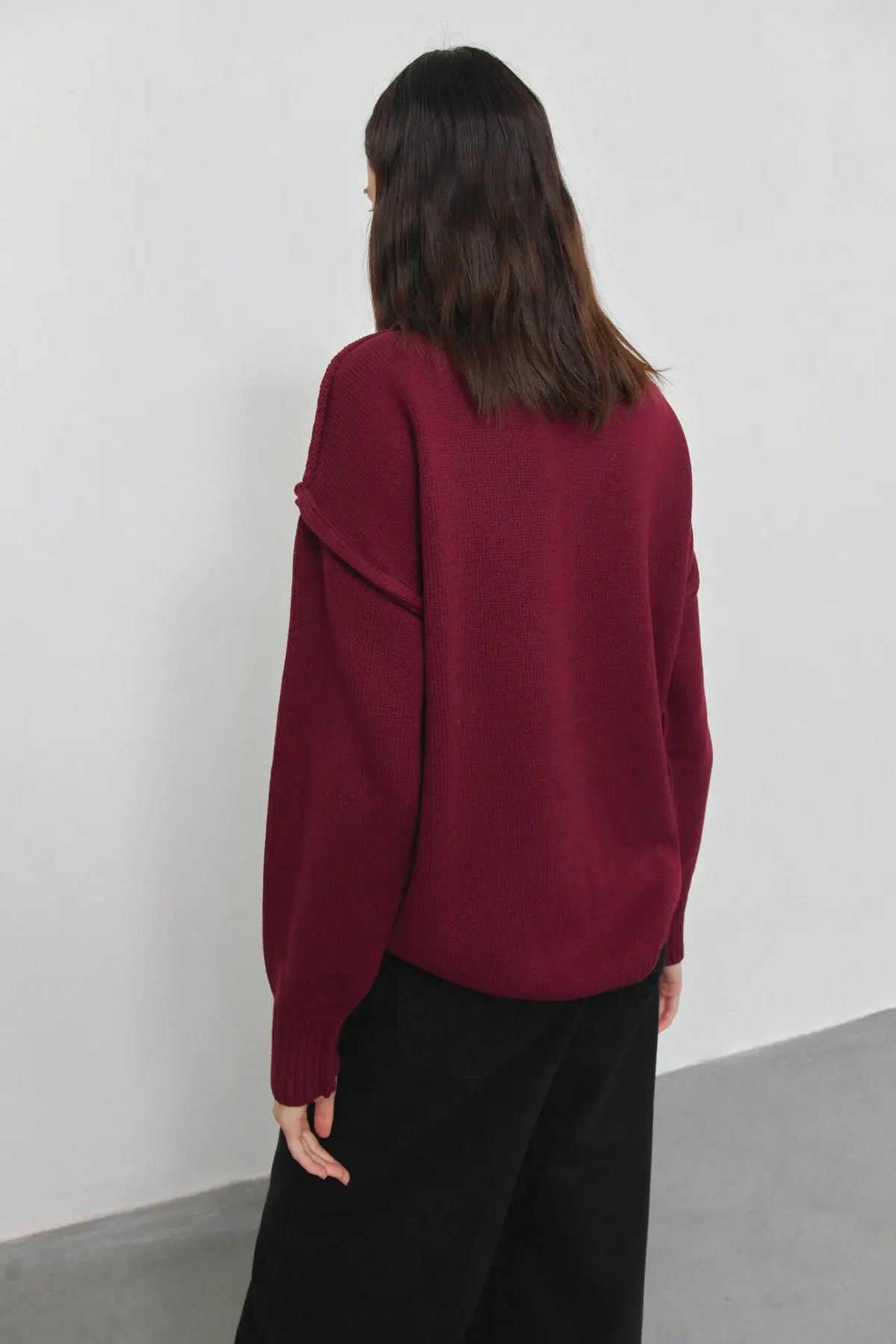 Flora - Women's Jumper in Knit with Roll Neck - photo 7