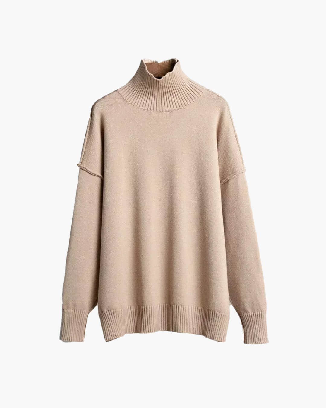 Flora - Women's Jumper in Knit with Roll Neck - photo 8