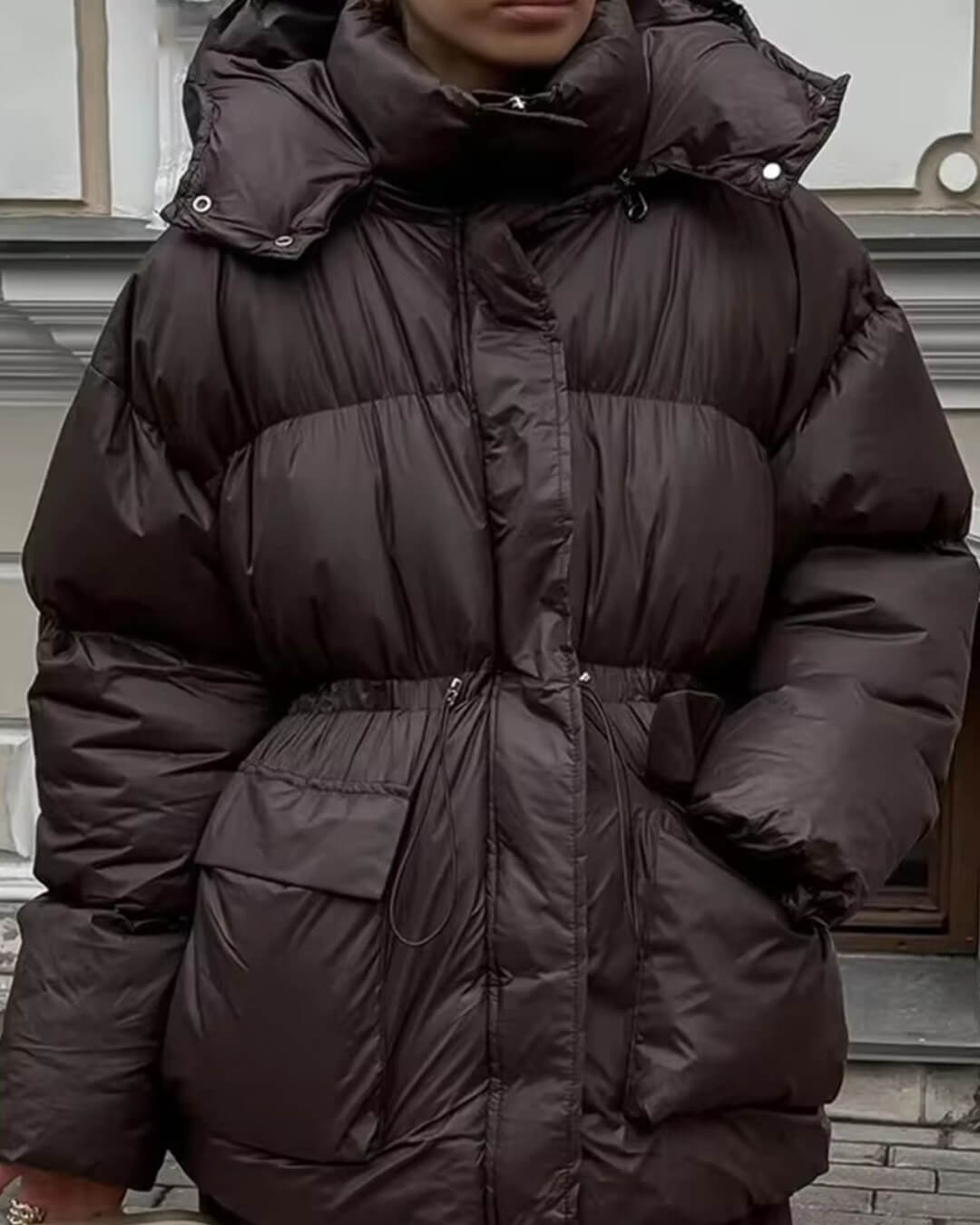 Florabel - Women's Longline Puffer Jacket with Hood - photo 8