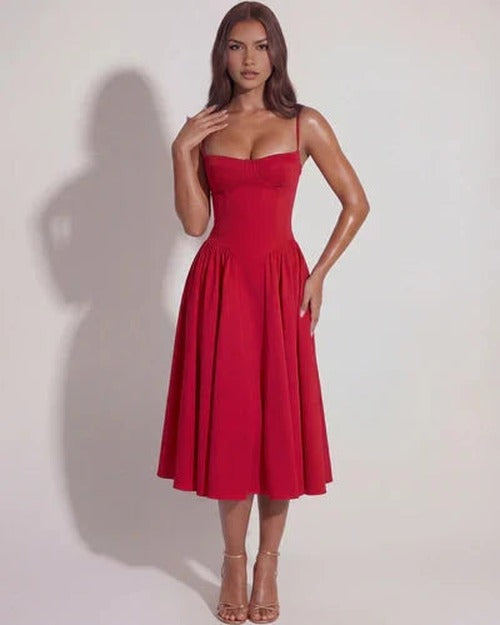 Francesca - Sweetheart Corset Midi Dress - photo 12