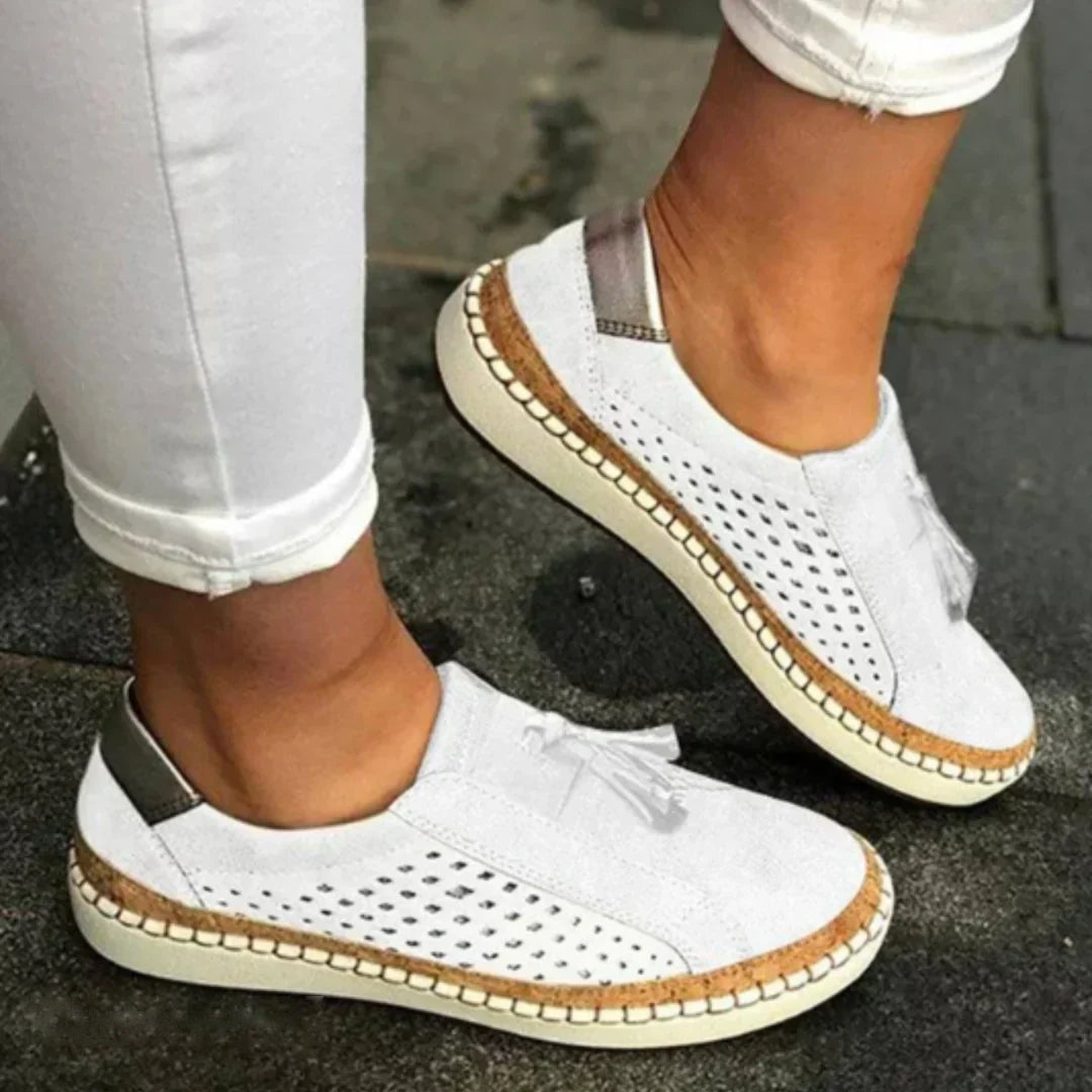 Frankie - Women's Breathable Comfort Shoes - White