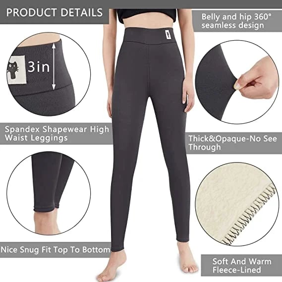 Freyja - Women's Leggings in Fleece Lining with High Waist - photo 7