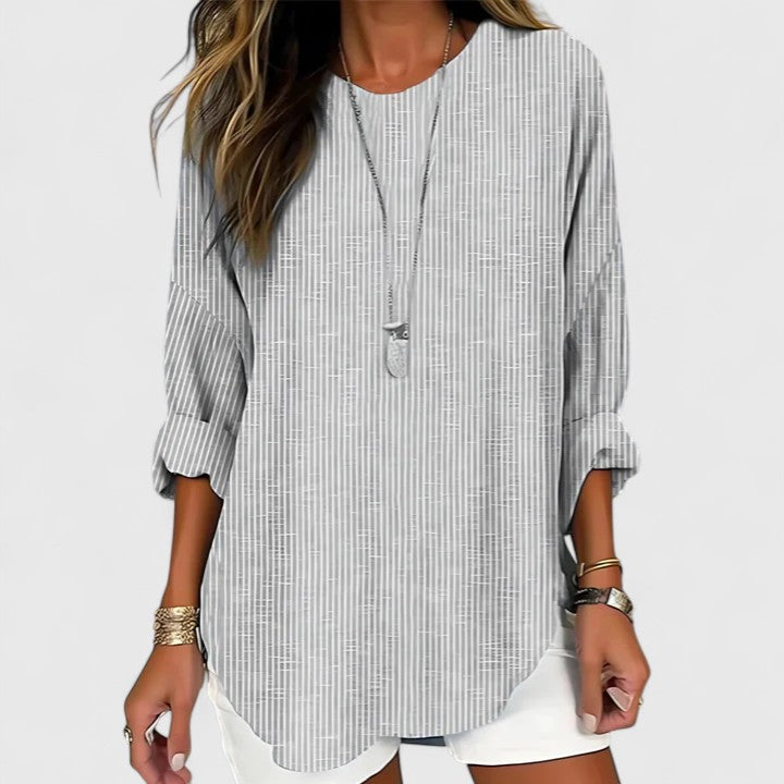 Gilda - Women's Striped Blouse in a Relaxed Fit - photo 3