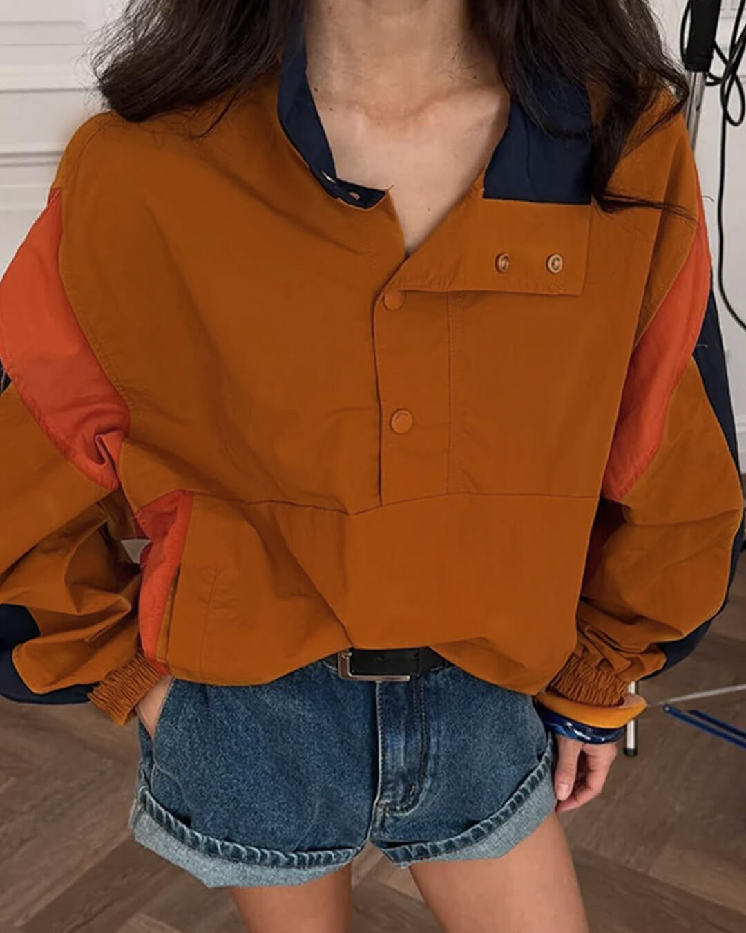 Gracie - Women's Relaxed Jacket in Colour Blocking - photo 1