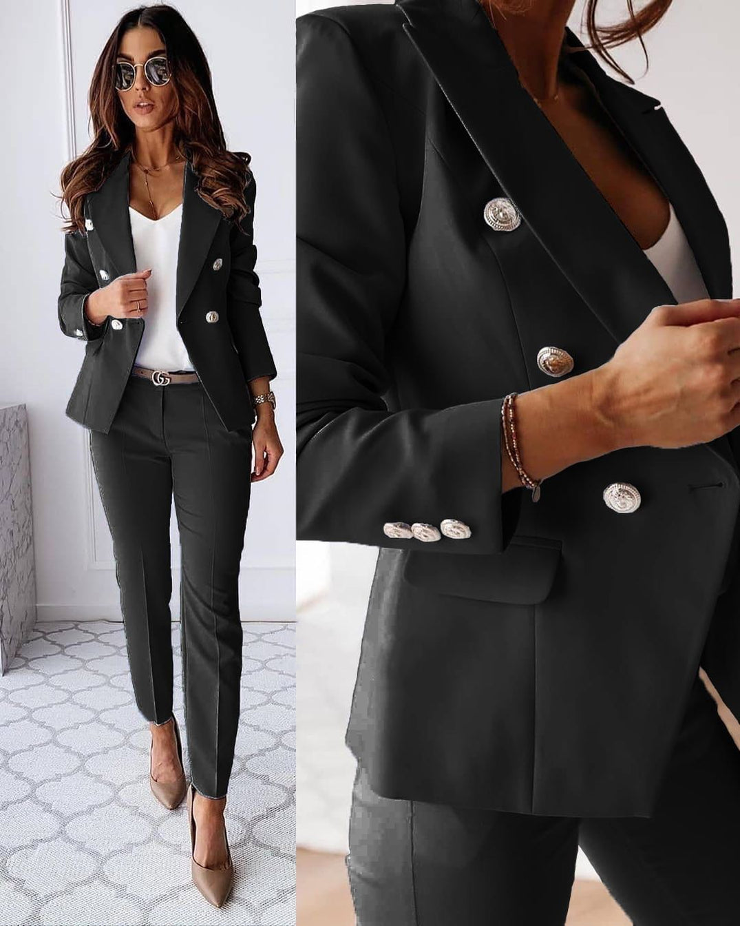 Halle - Women's Two Piece Blazer Suit - photo 1