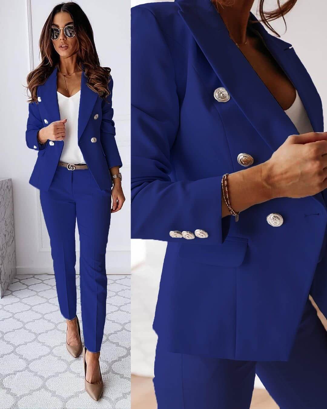 Halle - Women's Two Piece Blazer Suit - photo 5