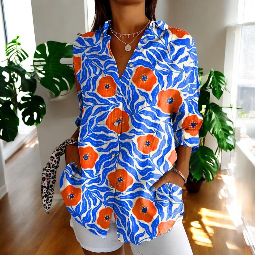 Blusa de seda clásica de corte regular para mujer, ideal para el trabajo y las noches relajadas