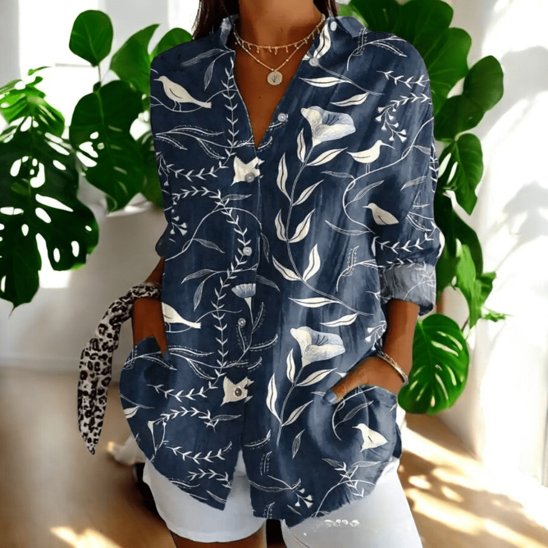 Blusa de seda clásica de corte regular para mujer, ideal para el trabajo y las noches relajadas