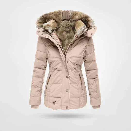 Hilda - Women's Puffer Jacket with Hood - photo 2