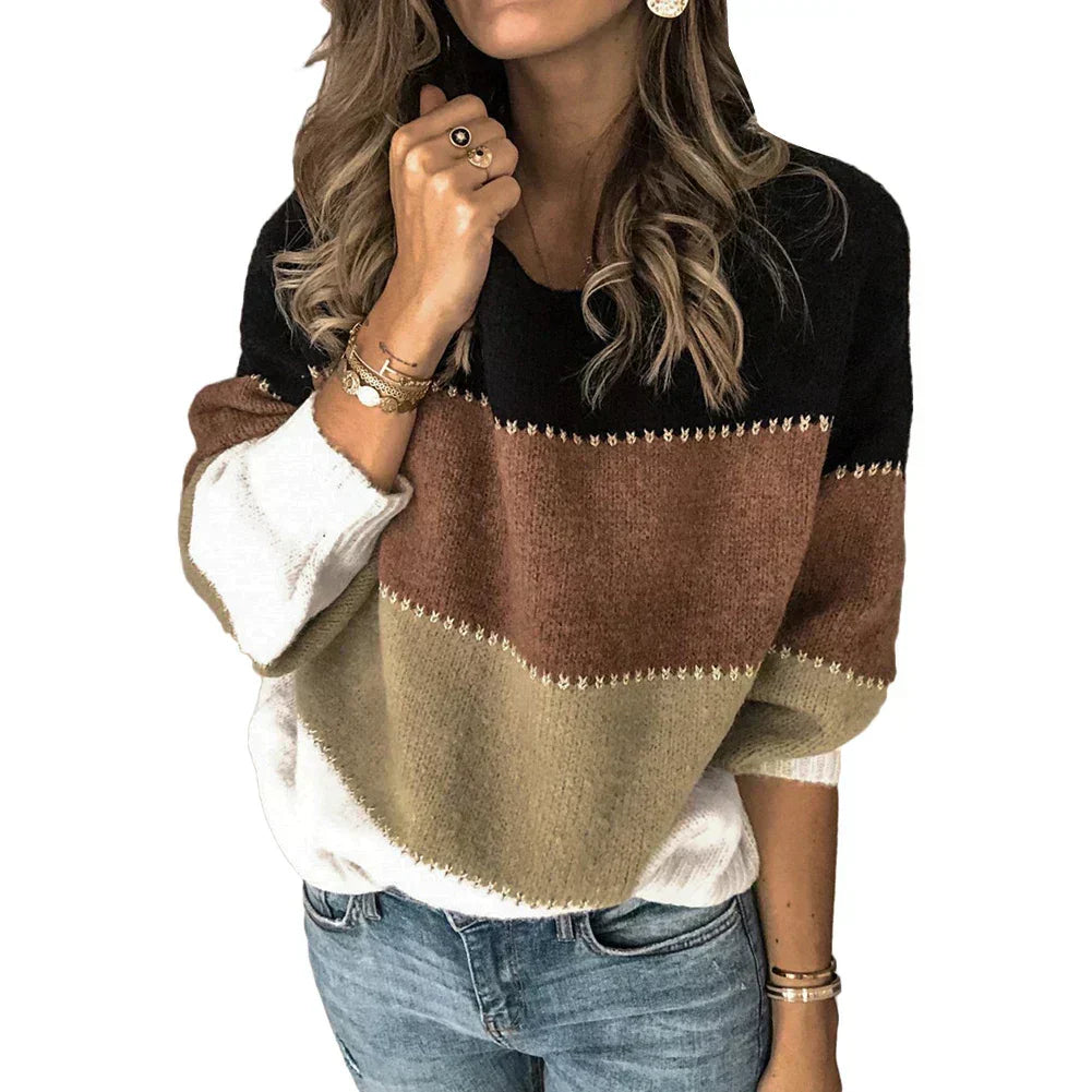 Hilda - Women's Colour Block Stripe Sweater - photo 4