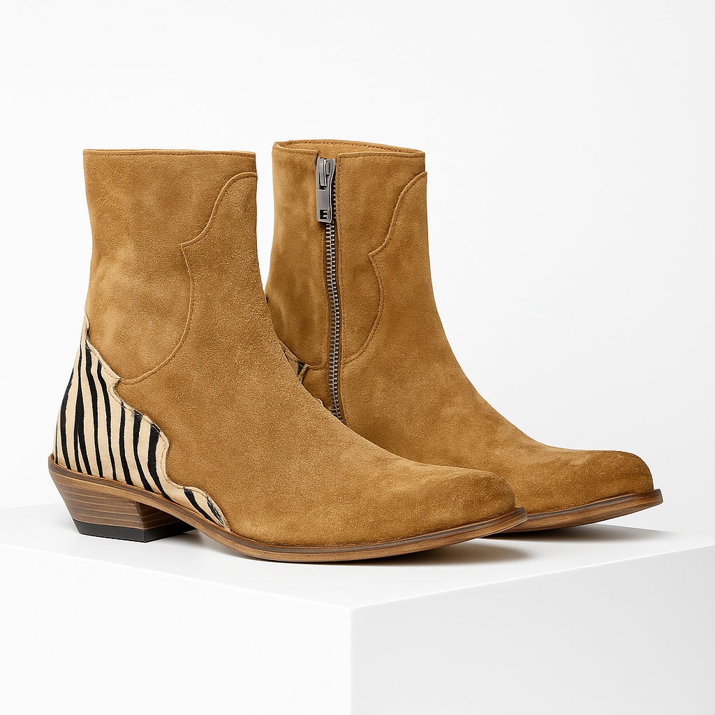 Hope - Women's Chelsea Ankle Boots with Side Zip - photo 1