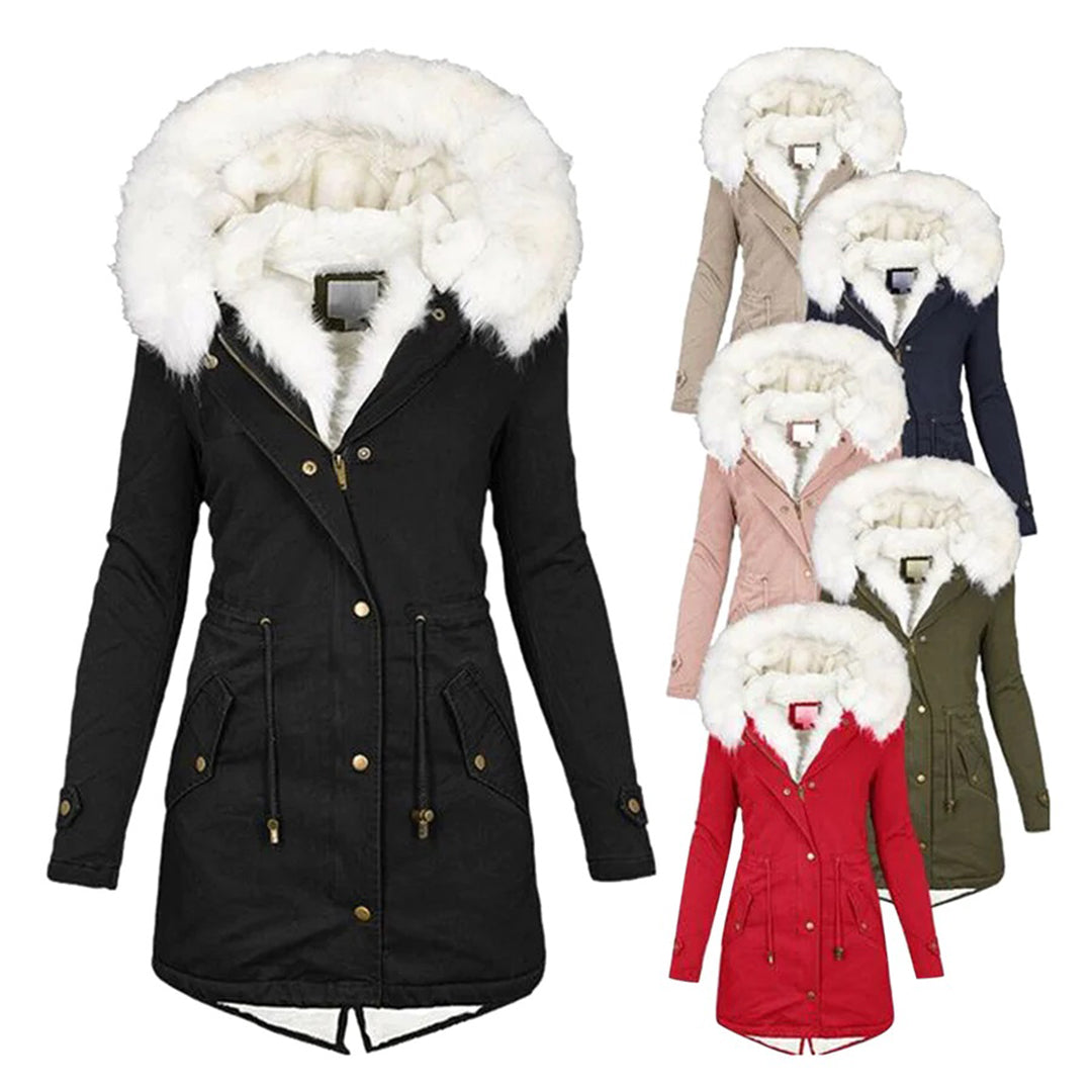 Ilene - Women's Hooded Winter Parka with Faux Fur - photo 2