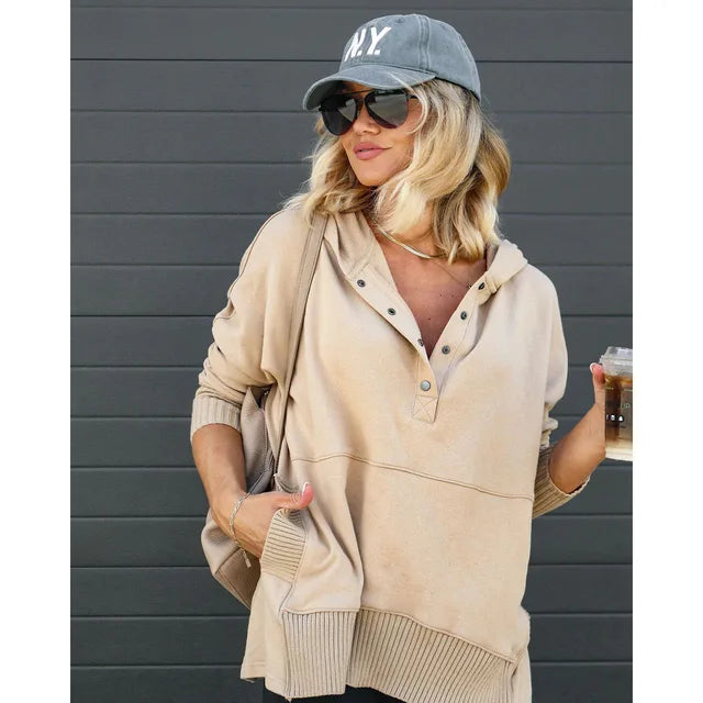 Luna - Women's Oversized Hooded Sweater Soft and Stylish for Everyday Comfort