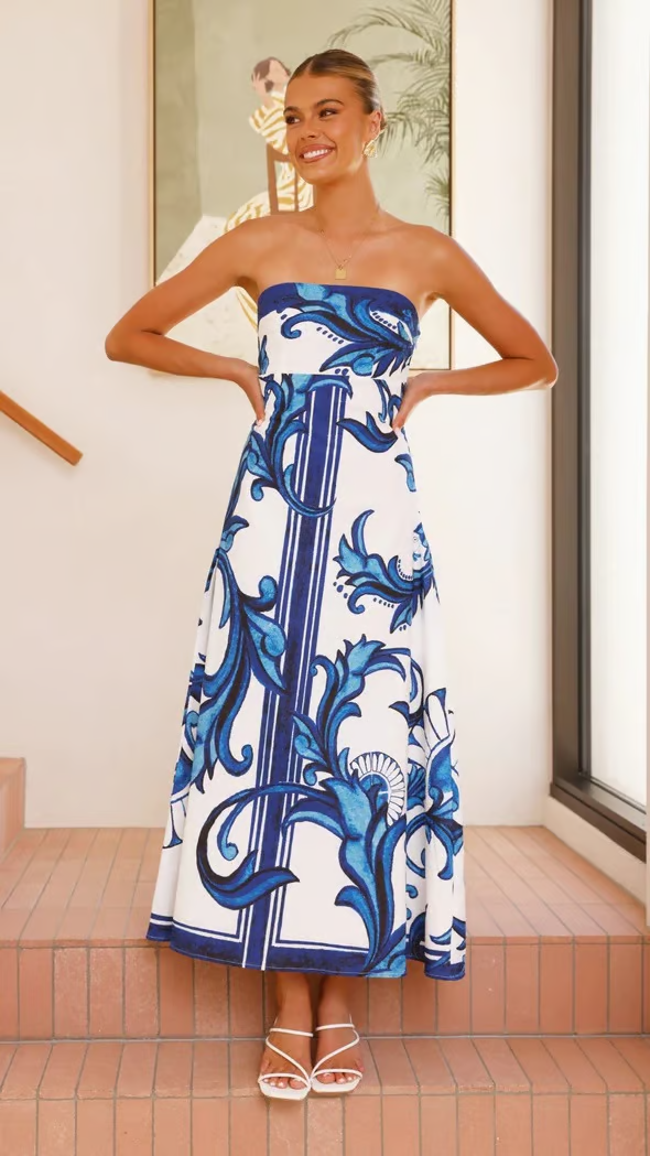 Poppy - Women's Strapless Maxi Dress