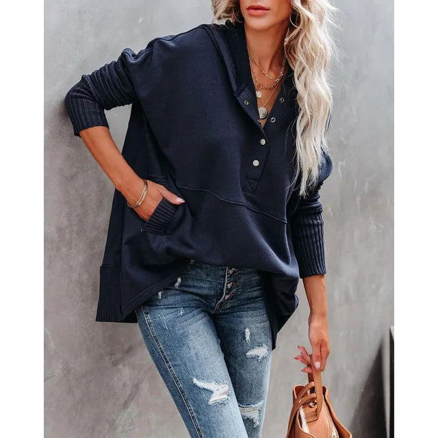 Luna - Women's Oversized Hooded Sweater Soft and Stylish for Everyday Comfort