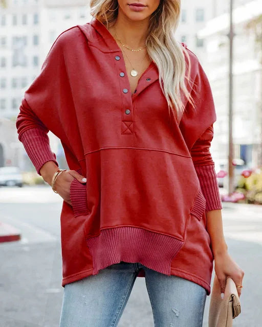 Luna - Women's Oversized Hooded Sweater Soft and Stylish for Everyday Comfort