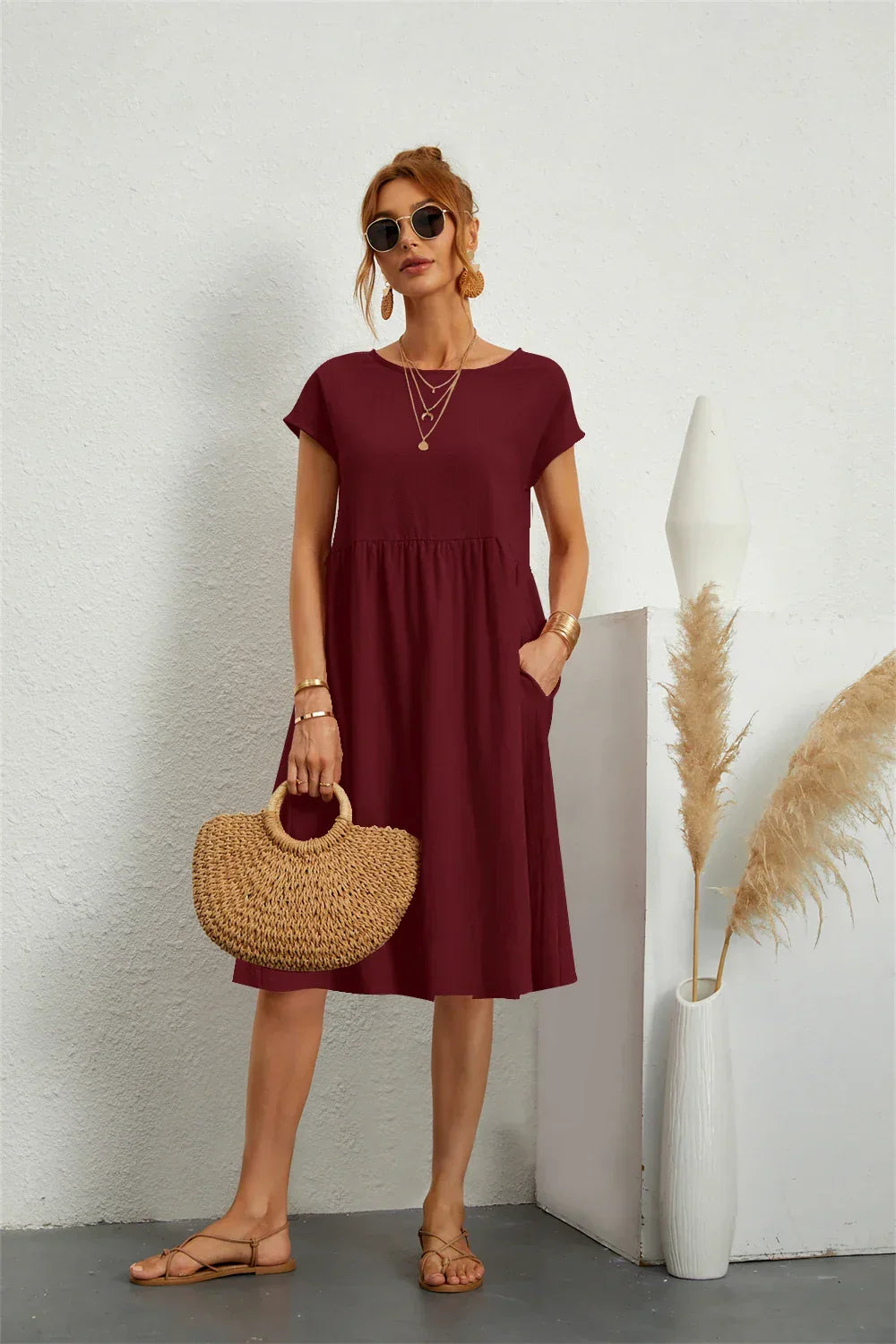 Helen | A-Line Pocket Dress for Women