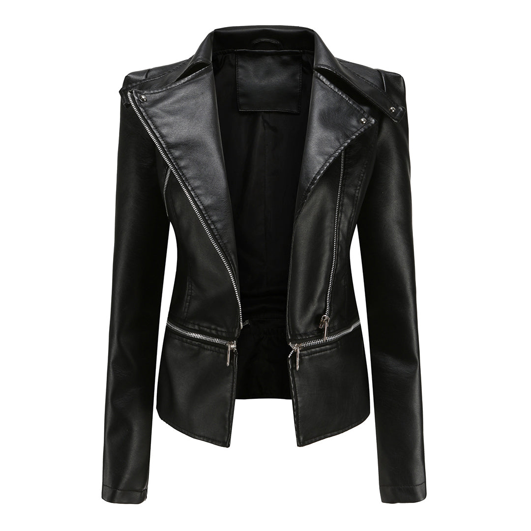 Inez - Women's Jacket with Asymmetric Hem - photo 1