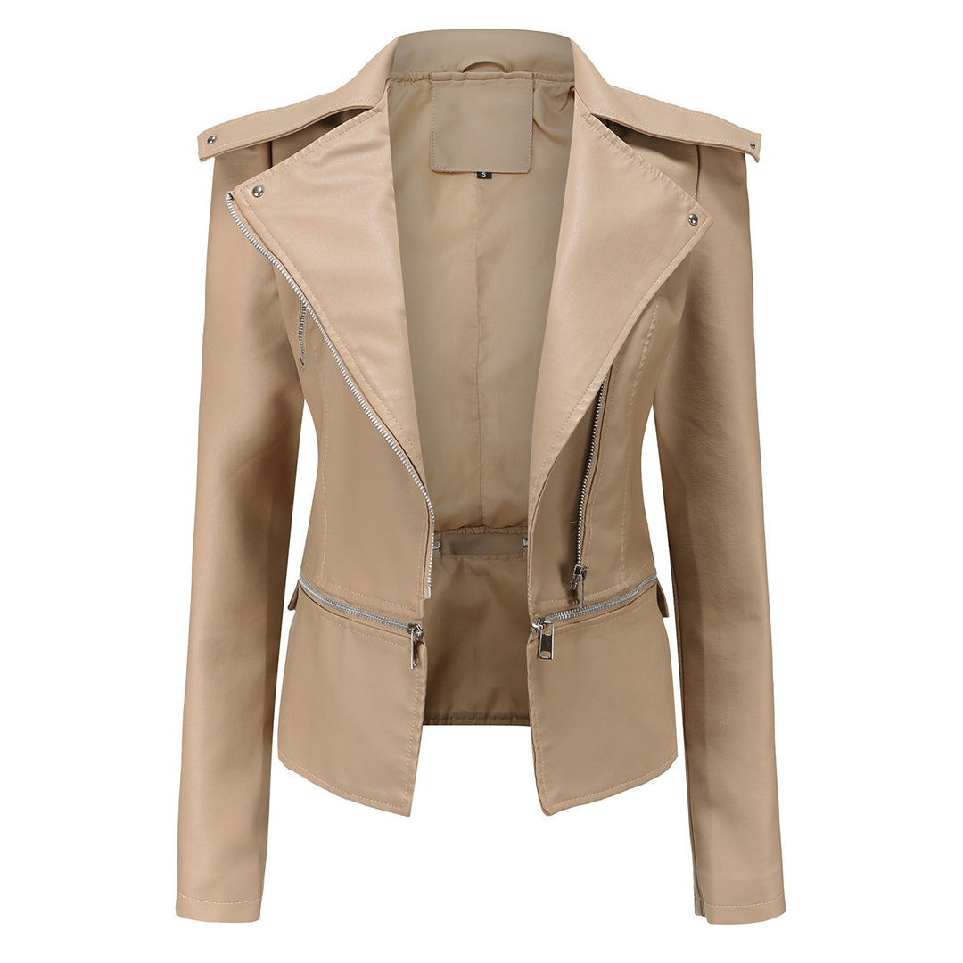 Inez - Women's Jacket with Asymmetric Hem - photo 4