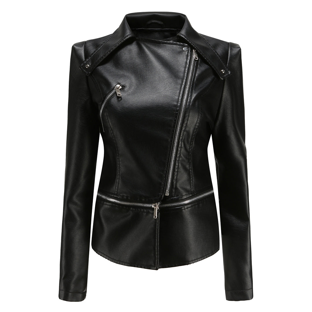 Inez - Women's Jacket with Asymmetric Hem - photo 6