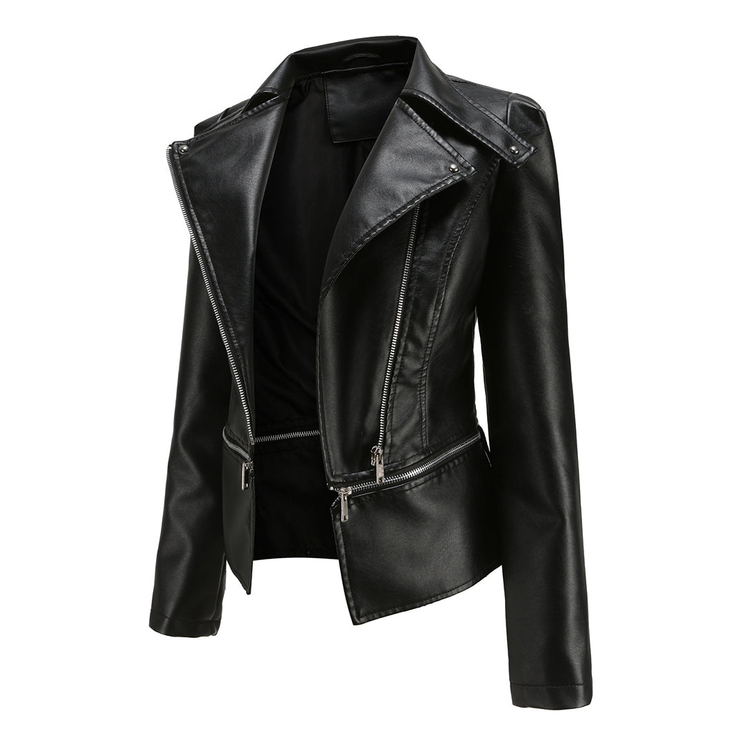 Inez - Women's Jacket with Asymmetric Hem - photo 7