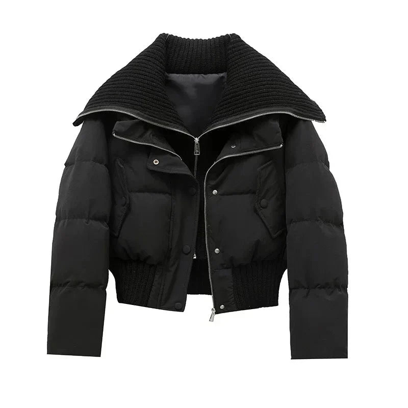 Irene - Women's Puffer Jacket with Collar - photo 1