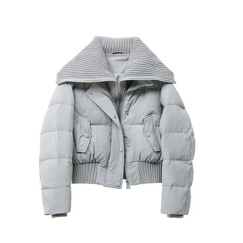 Irene - Women's Puffer Jacket with Collar - photo 5