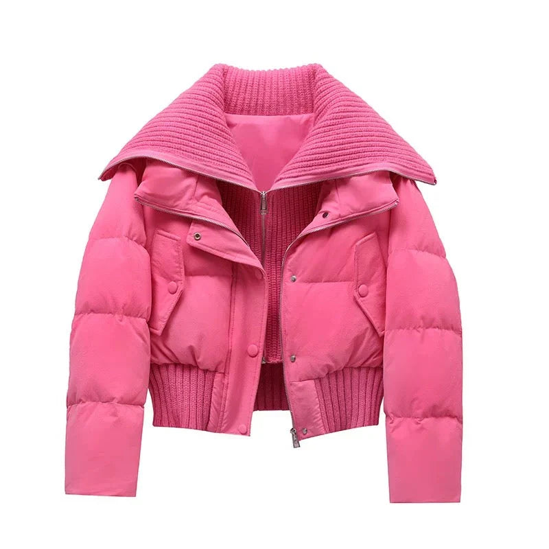 Irene - Women's Puffer Jacket with Collar - photo 6