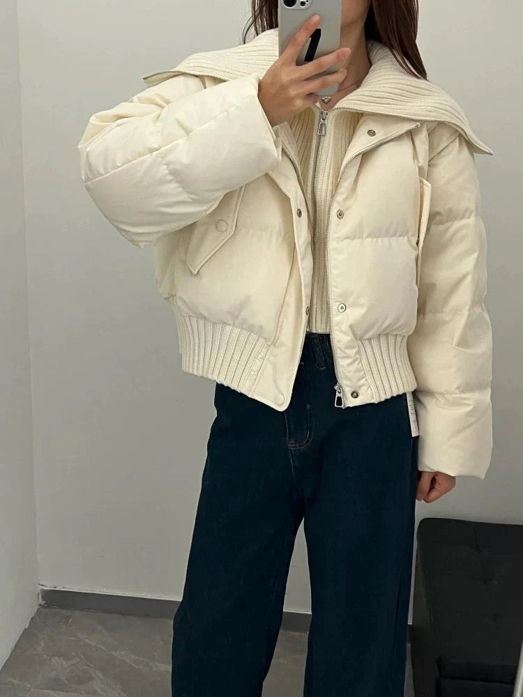 Irene - Women's Puffer Jacket with Collar - photo 8
