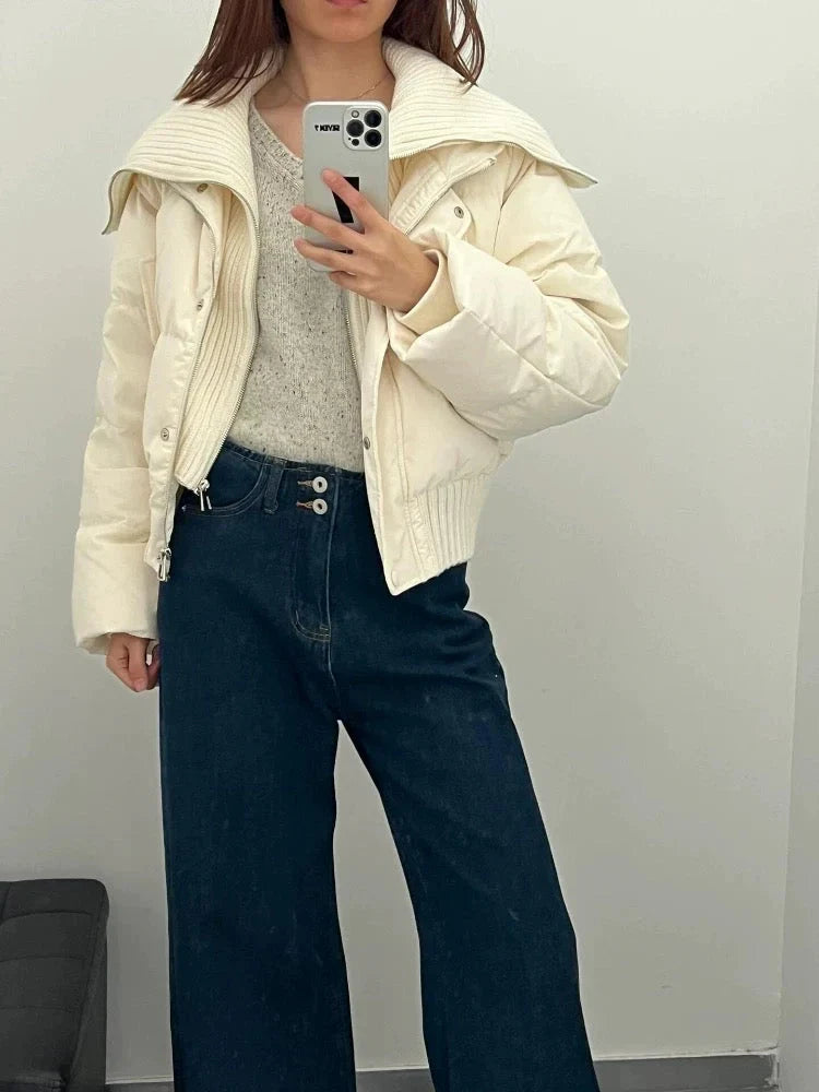 Irene - Women's Puffer Jacket with Collar - photo 9