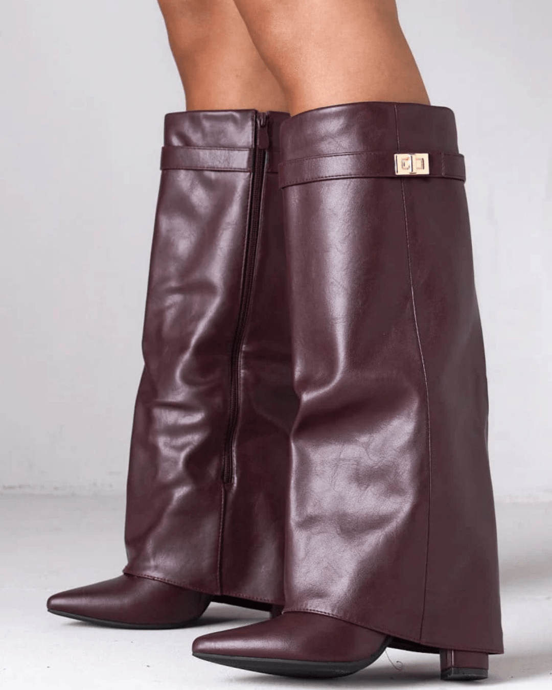 Isadora-Rae - Women's Knee-High Boots with Block Heel - photo 10