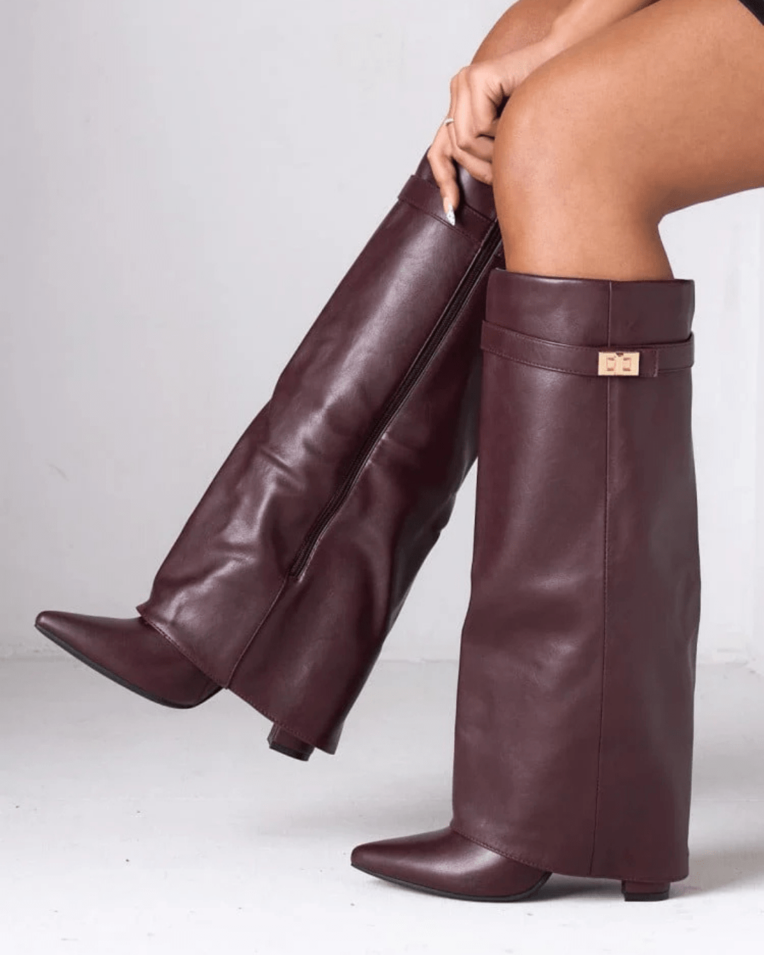 Isadora-Rae - Women's Knee-High Boots with Block Heel - photo 11