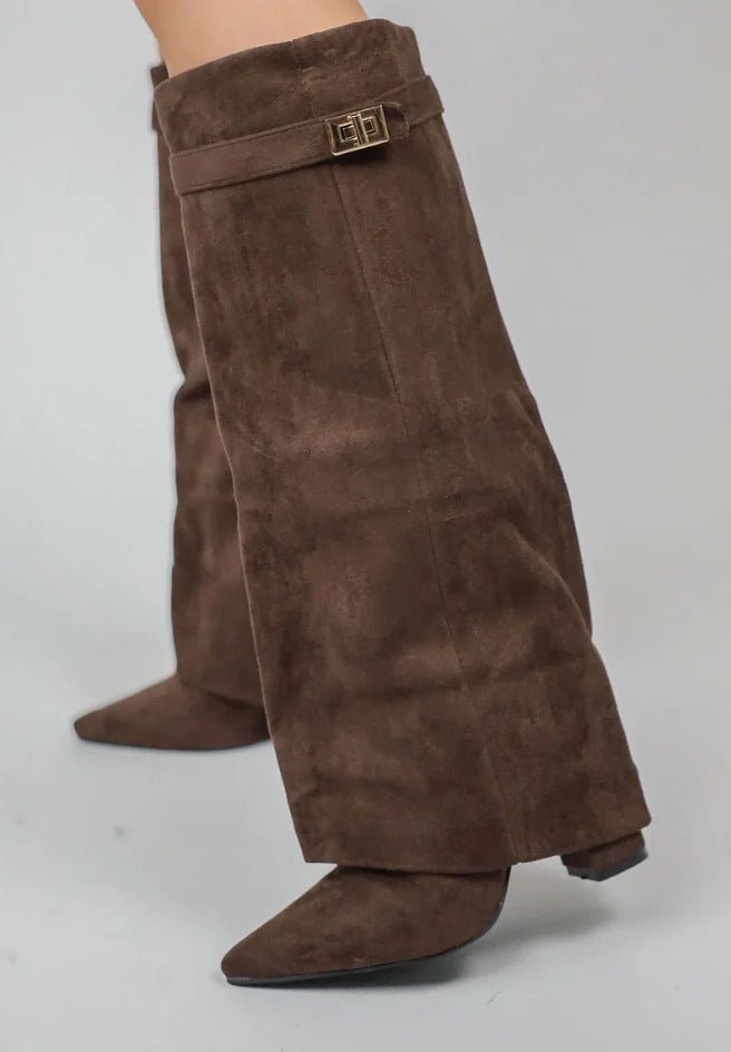 Isadora-Rae - Women's Knee-High Boots with Block Heel - photo 2
