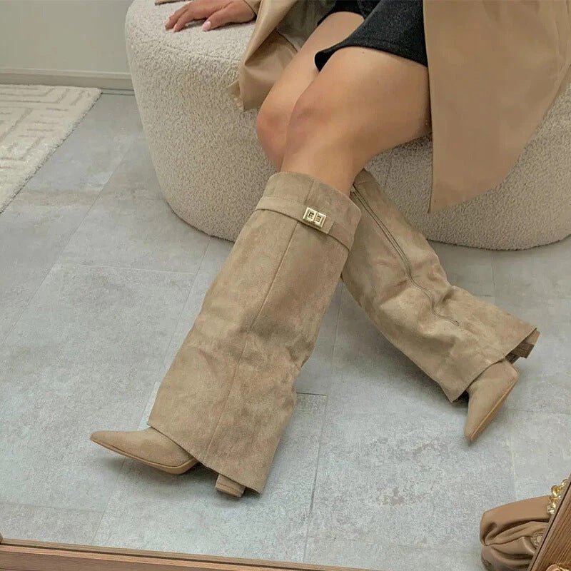 Isadora-Rae - Women's Knee-High Boots with Block Heel - photo 7