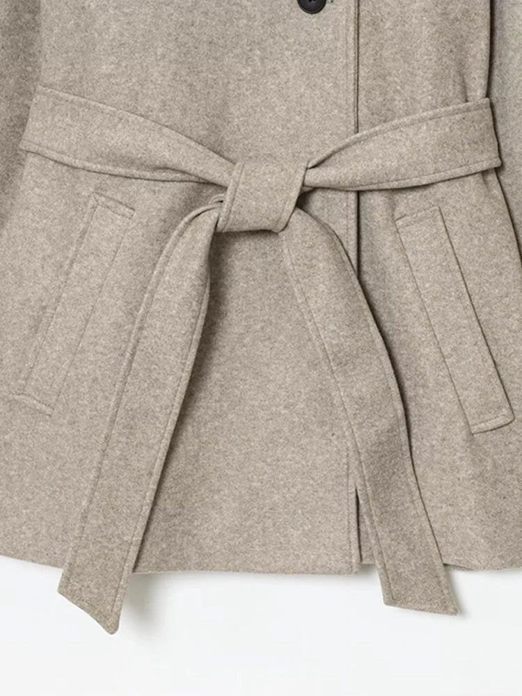 Jade - Women's Coat with Tie Belt - photo 10