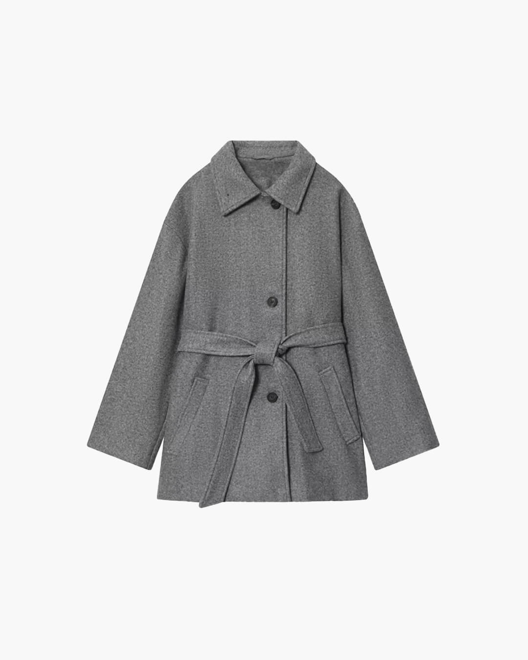Jade - Women's Coat with Tie Belt - photo 3