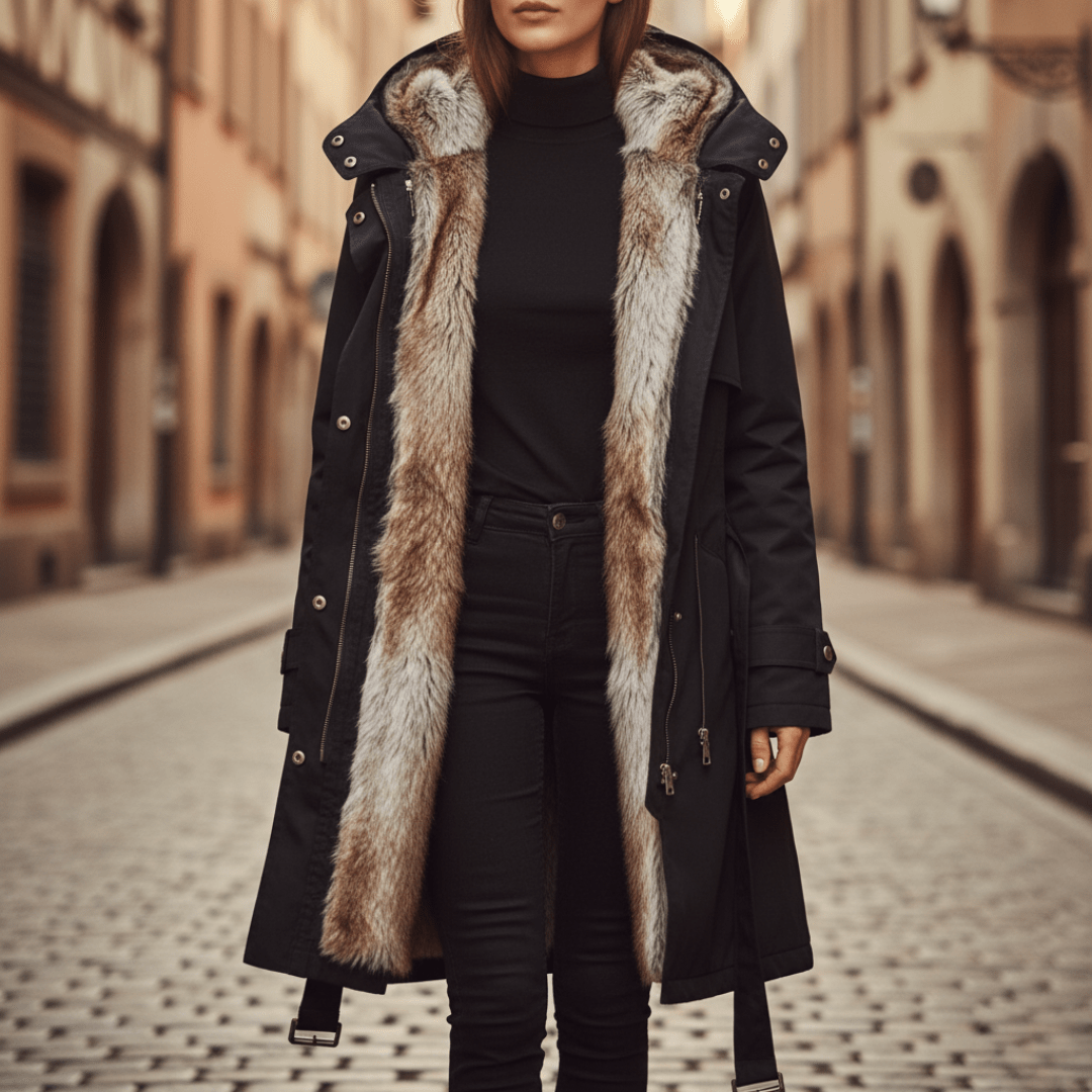 Jenifer - Women's Winter Parka with Faux Fur Lining - photo 1