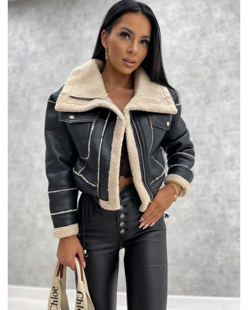 Jessamy-Rose - Women's Jacket with Roll Neck - photo 4